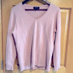 Pink 100% Cashmere Sweater
